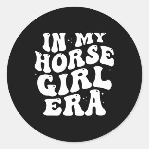 Sticker Rond Dans Mon Cheval Fille Era Equestrian Horseck équit