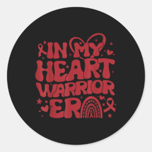 Sticker Rond Dans Mon Coeur Guerrier Époque Maladie cardiaque S
