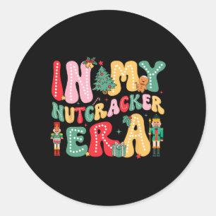 Sticker Rond Dans Mon Époque De Casse-Noisettes Rose Escouade D
