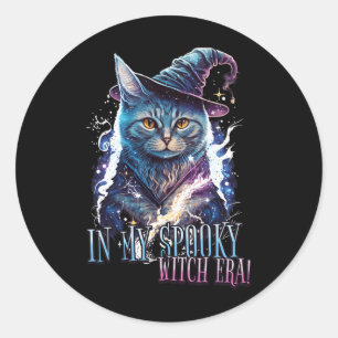 Sticker Rond Dans Mon Époque De Sorcière Éffrayante Halloween C