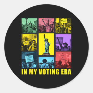 Sticker Rond Dans Mon Époque De Vote Harris Wheimer 2024