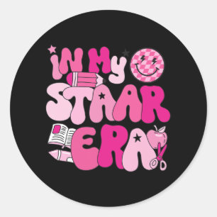 Sticker Rond Dans Mon Époque Enseignant Enseignant Squad Jour d