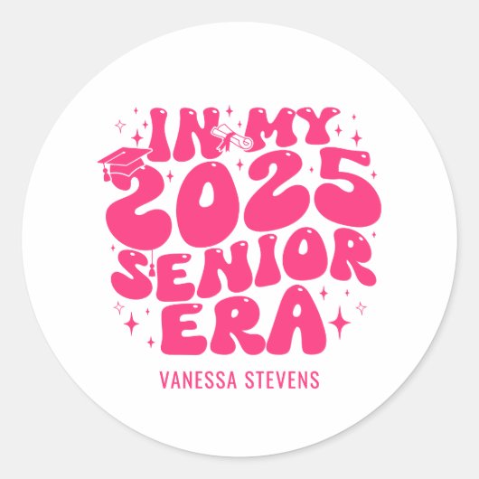 Sticker Rond Dans Mon Ère de Terminale 2025 (Devant)
