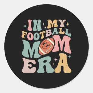 Sticker Rond Dans Mon Football Maman Era Drôle Retro Halloween