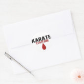 Sticker Rond Dans mon KARATE de sang (Enveloppe)