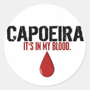 Sticker Rond Dans Mon Sang CAPOEIRA