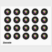 Sticker Rond Dans un monde où vous pouvez être n'importe quoi c (Feuille)