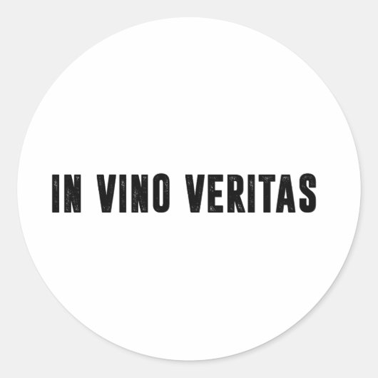 Sticker Rond dans vino veritas (Devant)