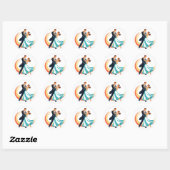 Sticker Rond Danse (Feuille)
