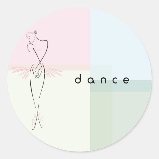 Sticker Rond Danse (Devant)