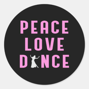 Sticker Rond Danse Amour Danser Fête Sport Danser Danser Drôle