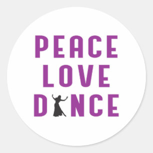 Sticker Rond Danse Amour Danser Fête Sport Danser Danser Drôle