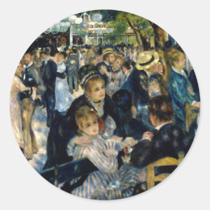 Sticker Rond Danse au Moulin de la Galette de Renoir