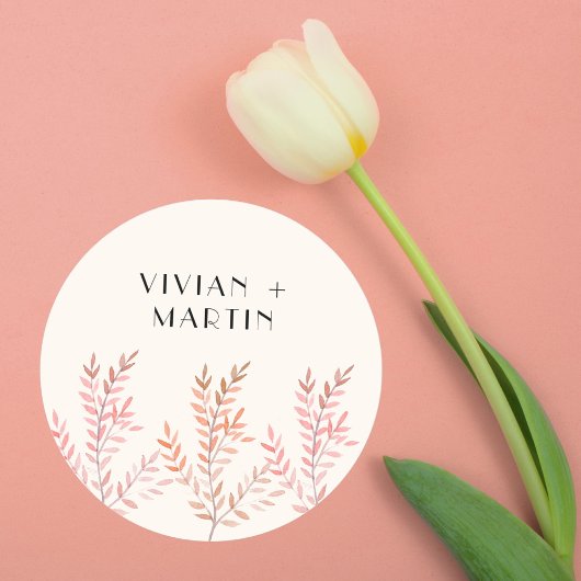 Sticker Rond Danse avec le murmure du vent