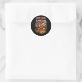 Sticker Rond Danse avec le Père Noël (Sac)