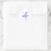 Sticker Rond Danse Ballerina en Lilac Periwinkle (Sac)