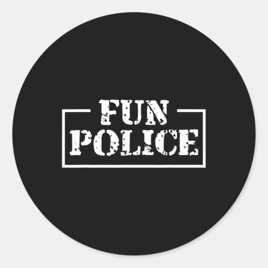Sticker Rond Danse Chaperone Fun Police Danser Sheriff State C (Devant)