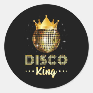 Sticker Rond Danse Danser Disco King Dancer Party Idée cadeau