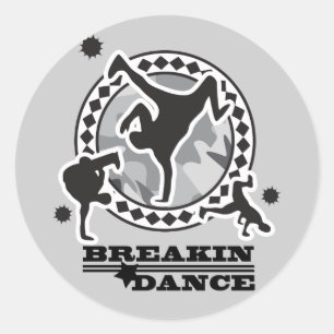 STICKER ROND DANSE DE BREAKIN