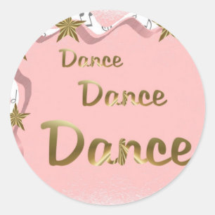 Sticker Rond Danse de danse de danse