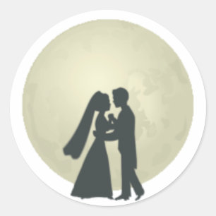 Sticker Rond Danse de la mariée et de la chambre
