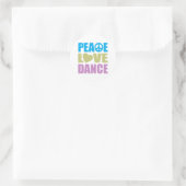 Sticker Rond Danse de la paix (Sac)