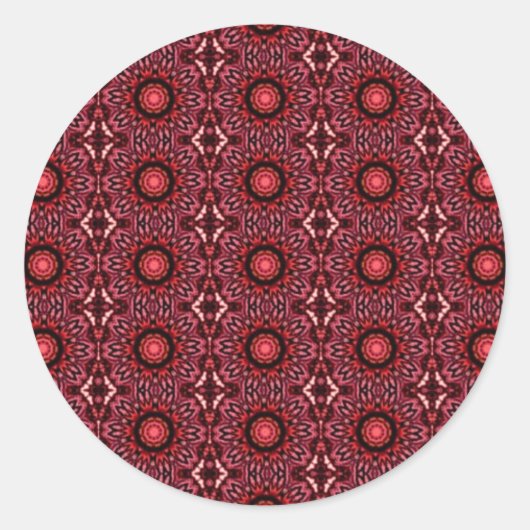 Sticker Rond Danse de l'autocollant Fleurs (Devant)