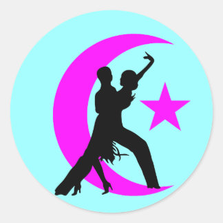 Sticker Rond Danse de salon