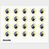 Sticker Rond Danse de salon (Feuille)