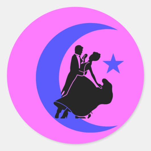Sticker Rond Danse de salon (Devant)