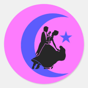 Sticker Rond Danse de salon