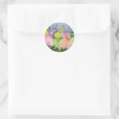 Sticker Rond Danse des fleurs (Sac)