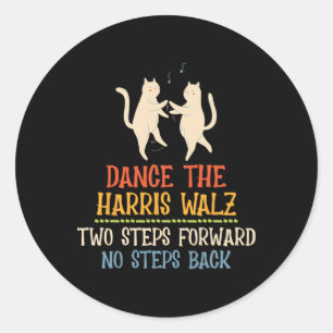 Sticker Rond Danse Deux pas en avant Pas de pas en arrière