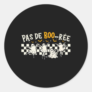 Sticker Rond Danse d'Halloween Pas De Boo-rée Ghost Ballet