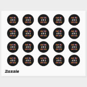 Sticker Rond Danse d'Halloween Pas De Boo-rée Ghost Ballet (Feuille)