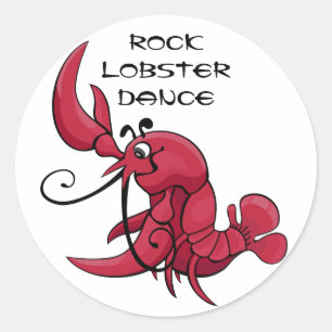Sticker Rond Danse du homard de roche