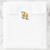 STICKER ROND DANSE DU POULET BANANE (Sac)