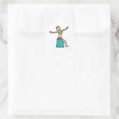 Sticker Rond Danse du ventre (Sac)