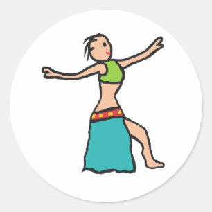 Sticker Rond Danse du ventre
