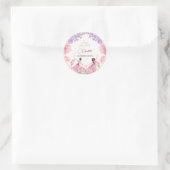 Sticker Rond Danse et ballerine tourbillon anniversaire (Sac)