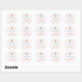 Sticker Rond Danse et tournoi mignon ballerine ballet enfant an (Feuille)