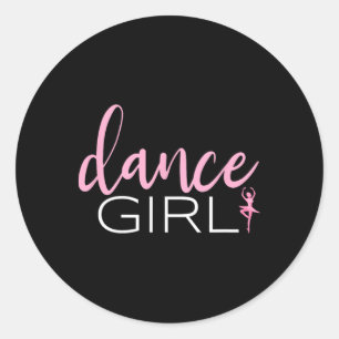 Sticker Rond Danse Fille Danser Ballerina Ballet Danseuse Don P