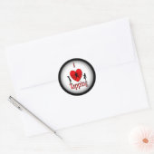Sticker Rond Danse I Heart Tap (Enveloppe)