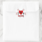 Sticker Rond Danse I Heart Tap (Sac)