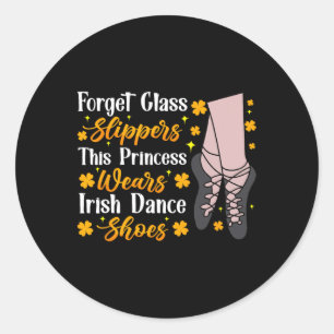 Sticker Rond Danse Irlandaise Cette Princesse Porte Danse Irlan