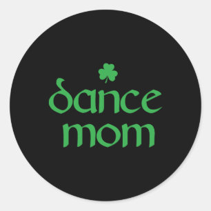 Sticker Rond Danse Maman Shamrock irlandaise Danse Femmes 1