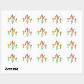 Sticker Rond Danse Maypole (Feuille)