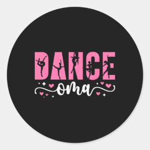 Sticker Rond Danse Oma Danseuse Oma Dansant Oma Grandma 1