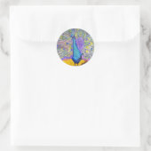 Sticker Rond Danse Peacock violet et bleu (Sac)