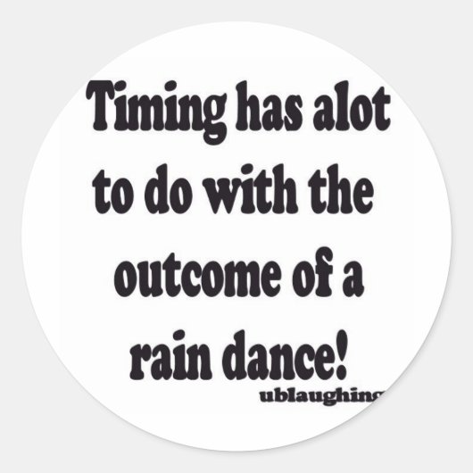Sticker Rond danse pluie (Devant)